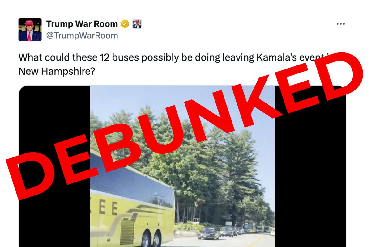 Debunked: Bus company shoots down Trump campaign conspiracy that th...